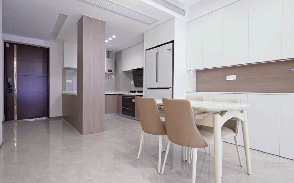 盤龍城梅苑114平現代風格裝修完工拍攝